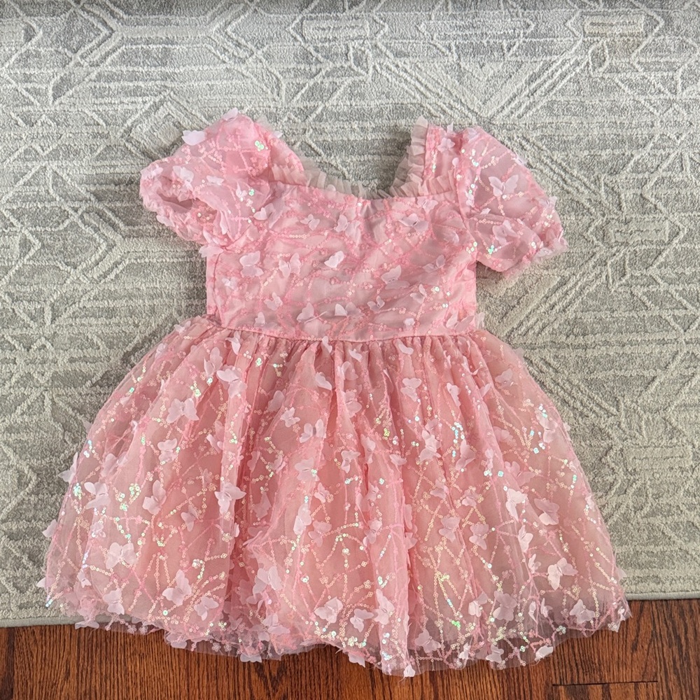 Lola + The Boys Pink Floral Formal Dress